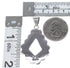 Turquoise Inlay Sterling Silver Pendant AX95490